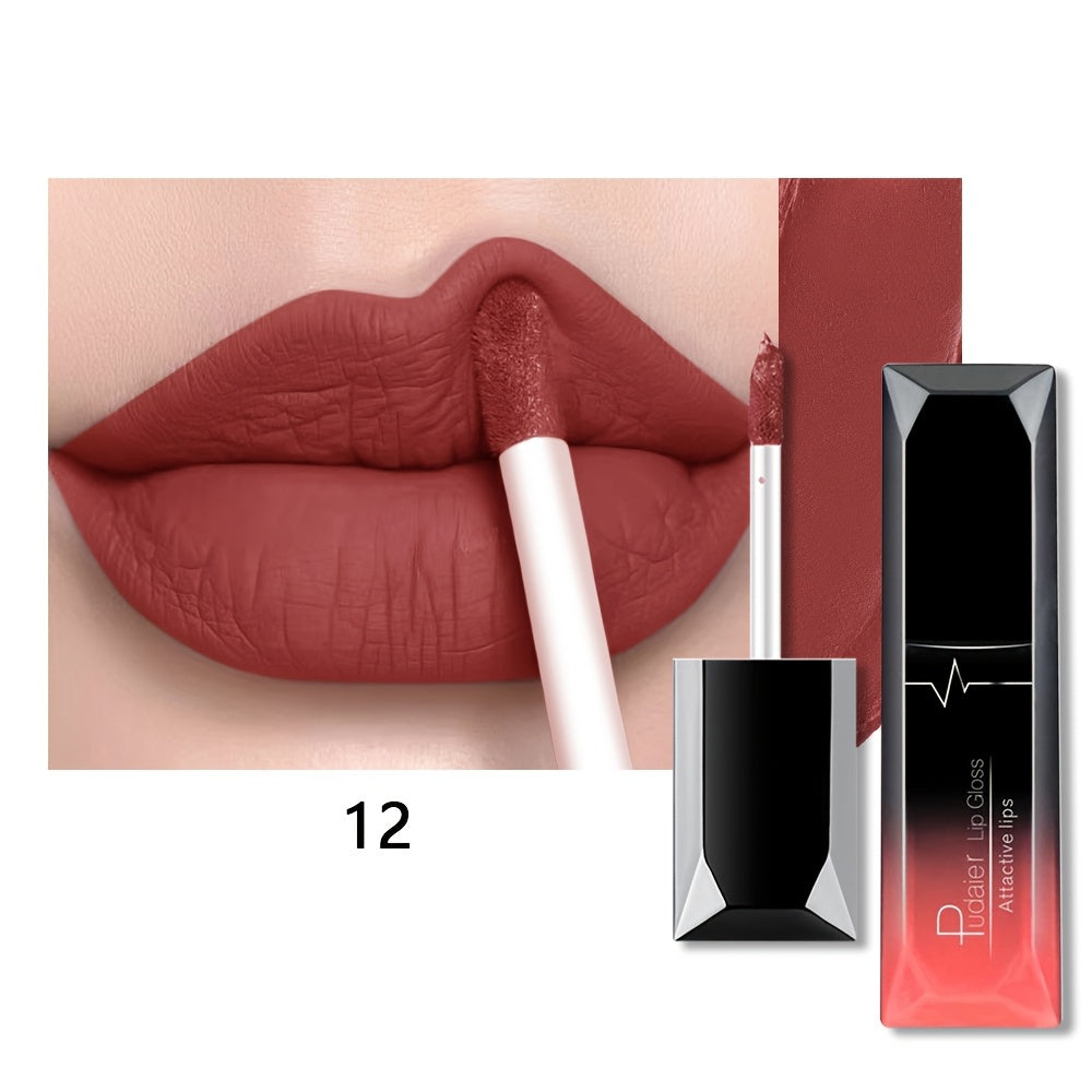 Women Matte Lip Glaze Liquid Lipstick Waterproof Long-Lasting Non-Transferable