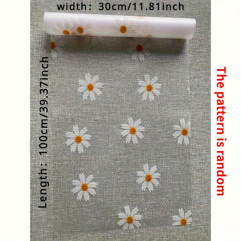 Daisy Design Non-Slip Plastic Shelf Liner Roll for Kitchen Cabinets Easy to Clean
