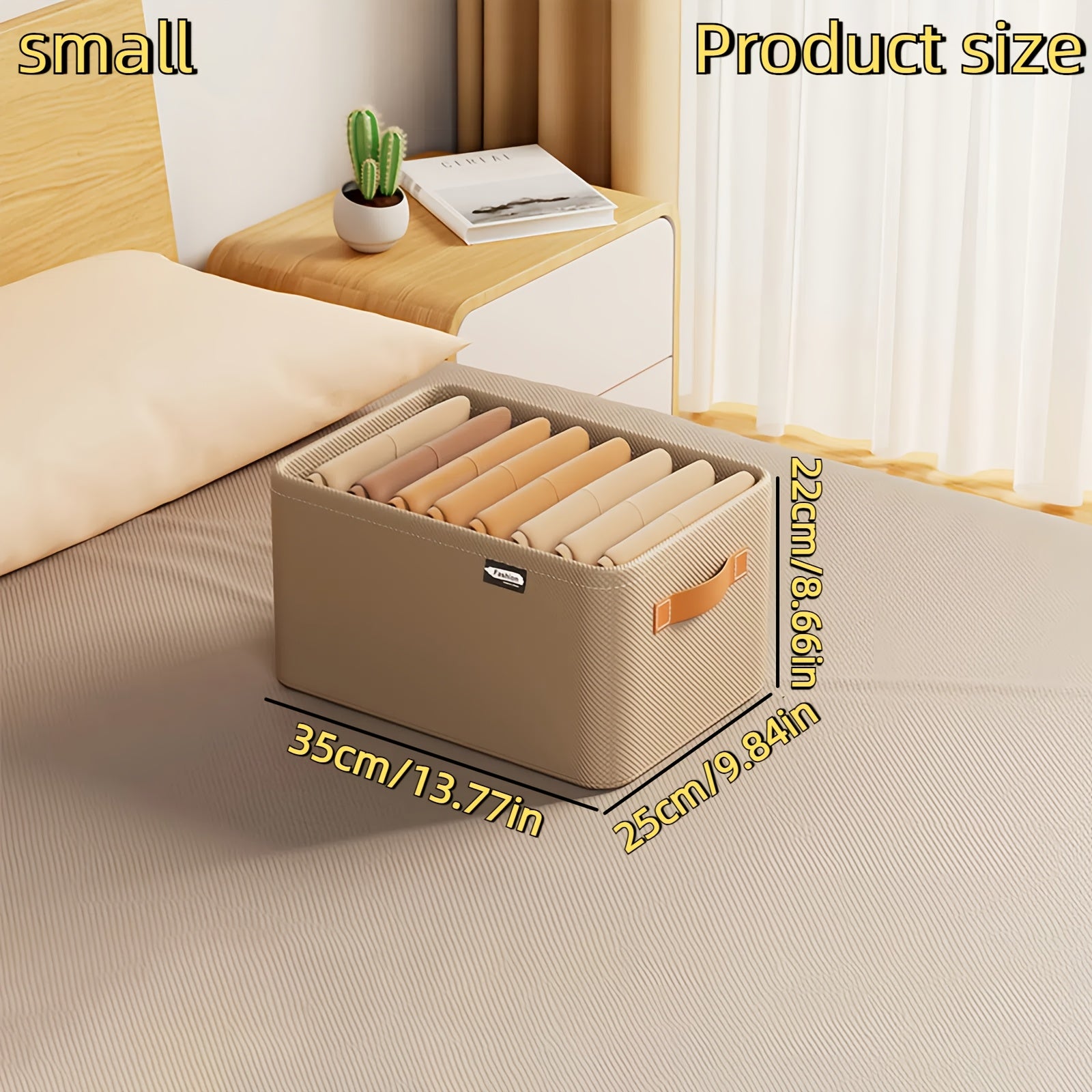 Многофункциональная складная корзина для хранения с ручкой для организации одежды, одеял и экономии места в шкафах, спальнях и общежитиях. Практичный помощник для хранения в доме.