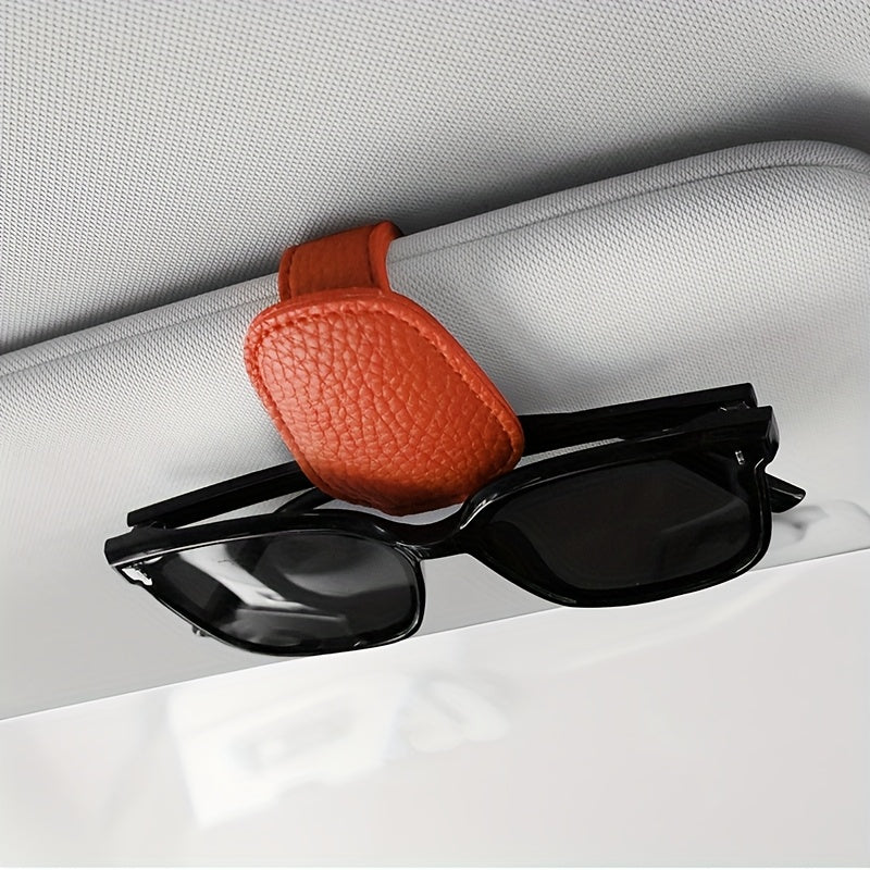 Avtomobil visorining shisha tutqich klipi PVC magnitli, tirnashoqsiz, qora, xavfsiz mos keladi