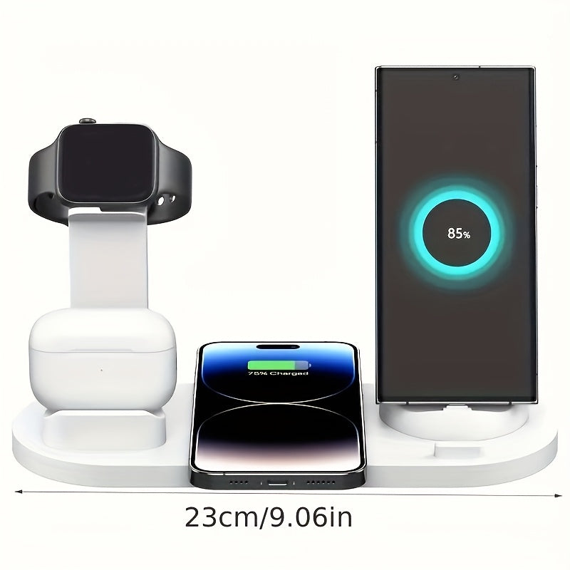 Wireless Charging Station 3-in-1 Fast Wireless Charger for iPhone AirPods Samsung Devices