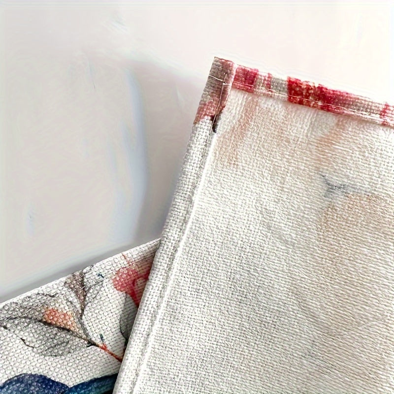 Conjunto de manteles individuales con arte abstracto impreso, a prueba de agua, de poliéster, aislante térmico, decoración para mesa de comedor