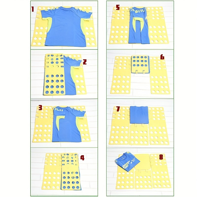 Plastic Clothes Folding Board for T-Shirts and Laundry Quick Folding Tool