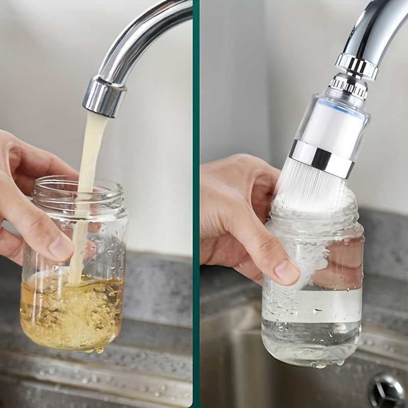 Durable Kitchen and Bathroom Faucet Water Filter with Rotating Joint