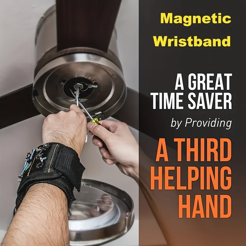 Magnetic Wristband for Tools Magnetic Support for Screws Nails Bolts