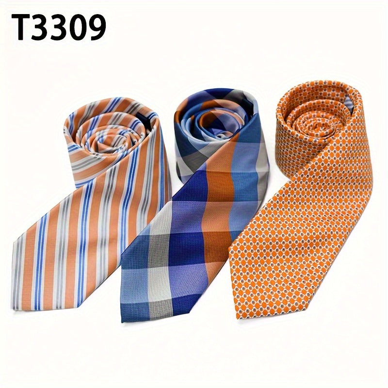 Men's Floral Pattern Tie Set for Weddings Groomsmen and Gifts