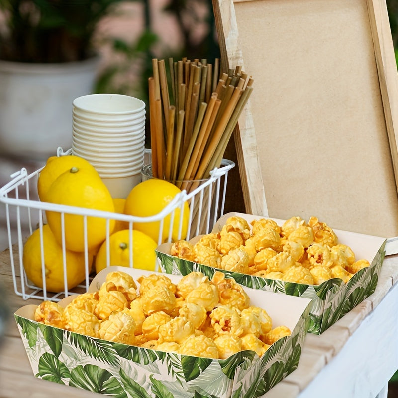 Biodegradable Paper Party Trays Set of 6 Animal Prints for Weddings Birthdays Baby Showers