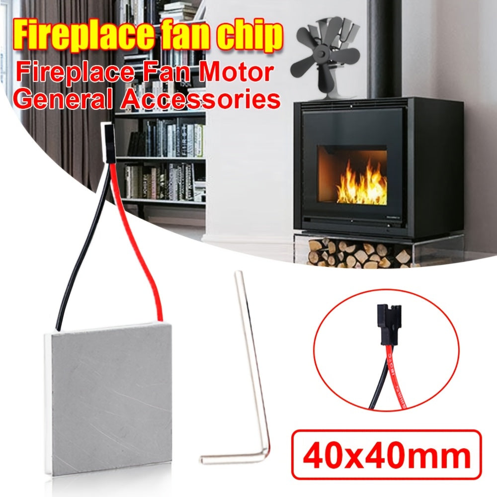 Thermoelectric Fireplace Fan Chips Aluminum Stove Oven Electricity Generator