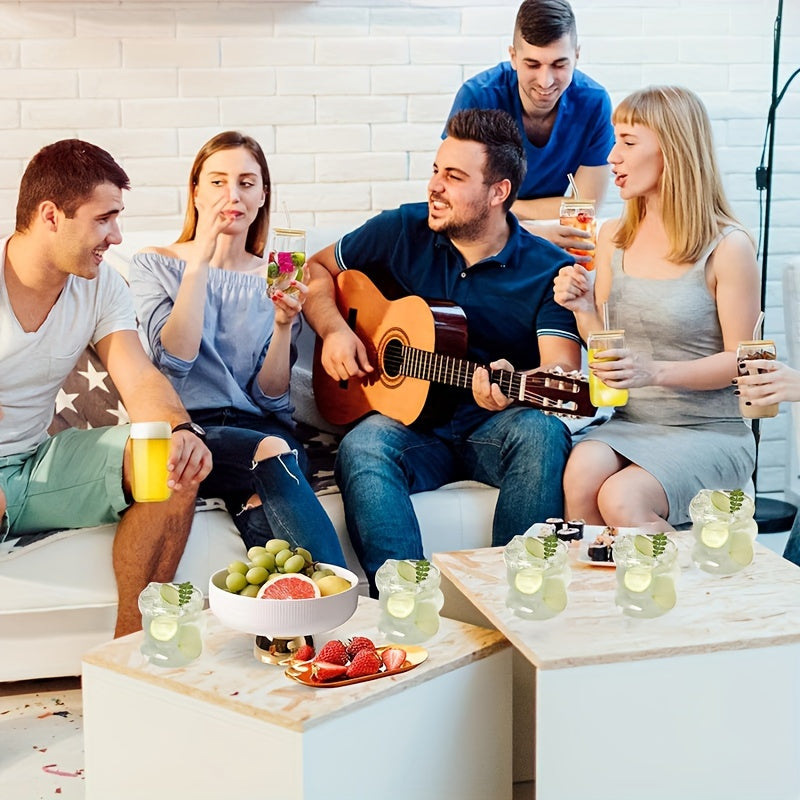 Irregular High Borosilicate Glass Cup for Caterpillar Heat-Resistant Beverages