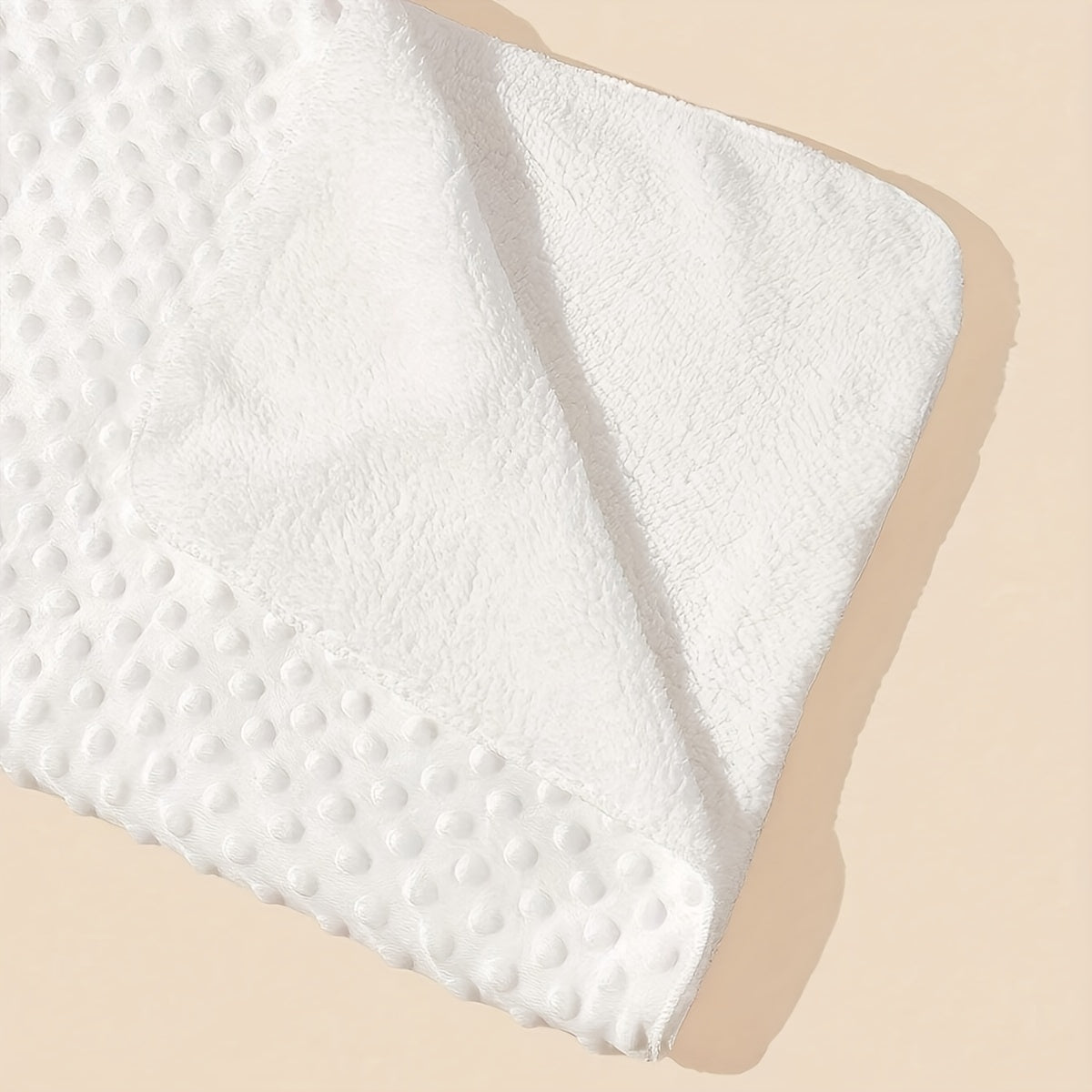 Baby Swaddle Blanket Soft Polyester Woven Pink Blue White Dot Pattern Infant Wrap