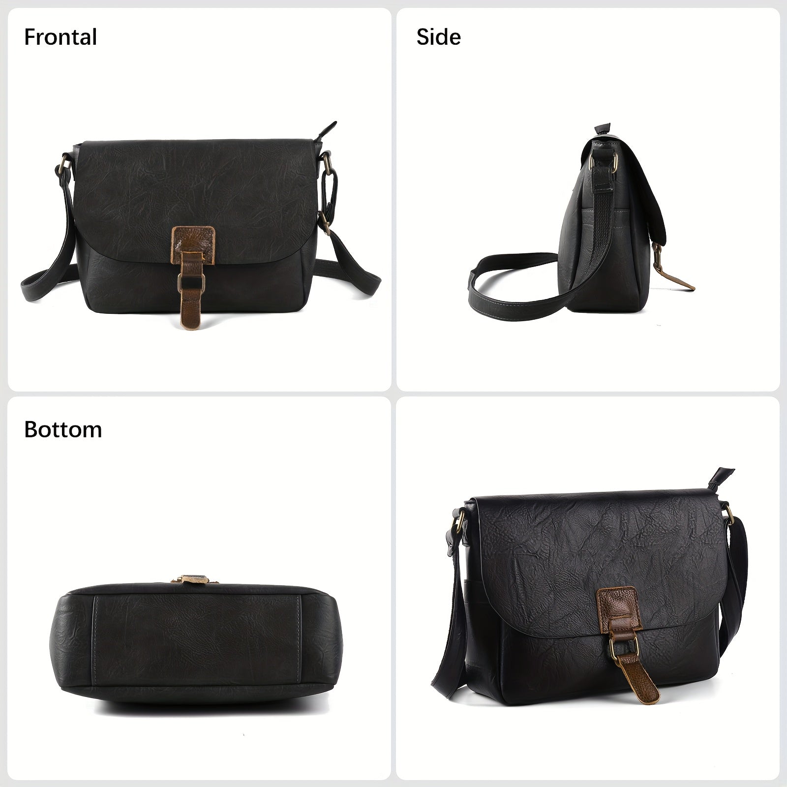 Vintage Western Cowboy Crossbody Bag for Women with Large Capacity Adjustable Strap