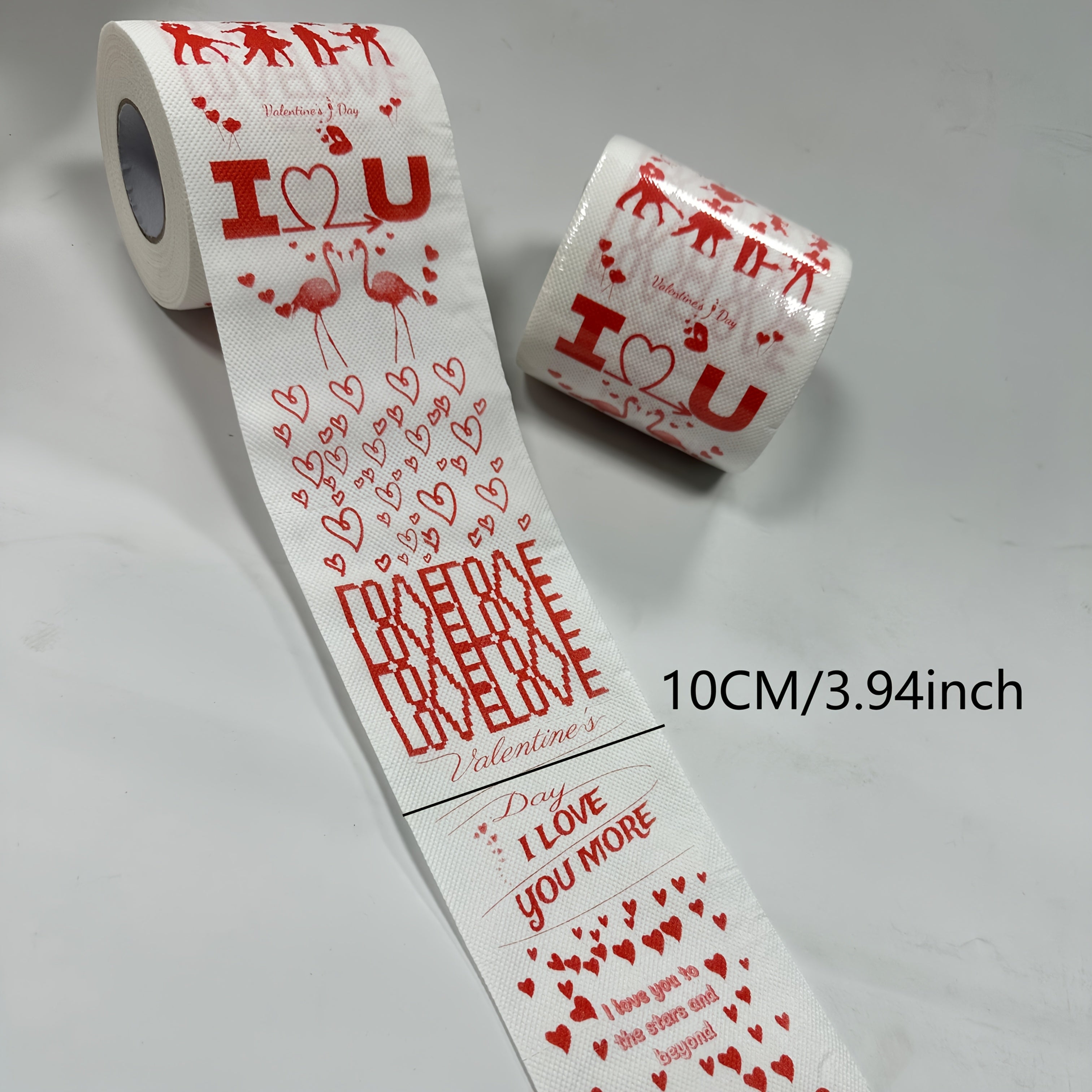 Valentine's Day sovgʻa qogʻoz sochiqlari Qizil yuraklar Sevgi mavzusi 100g rulon