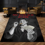 Mashina bilan yuviladigan polyester soha mato, qorong‘u kulrang, sirpanmaydigan, ichki pol mato