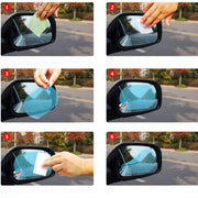 2 шт. водонепроницаемая защитная пленка для задней линзы автомобиля против дождя, прозрачный винил 100x145 мм