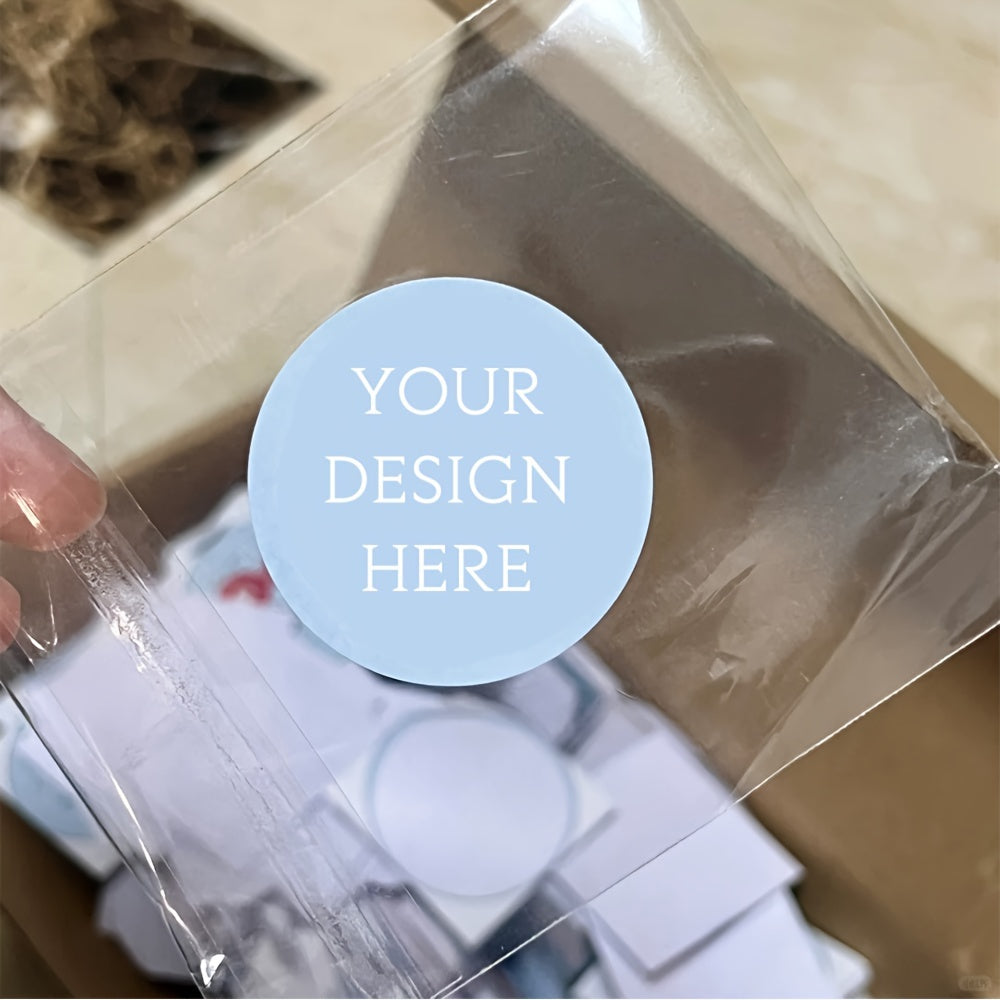 Personalized Waterproof Adhesive Labels with Custom Logo Stickers, 1.5-12.7cm