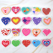 Unisex PVC Shoe Charms 20/25/27pcs Heart Strawberry Colorful Shoe Accessories