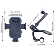 Universal 360° Adjustable Car Phone Holder Mount with Anti-Slip Silicone