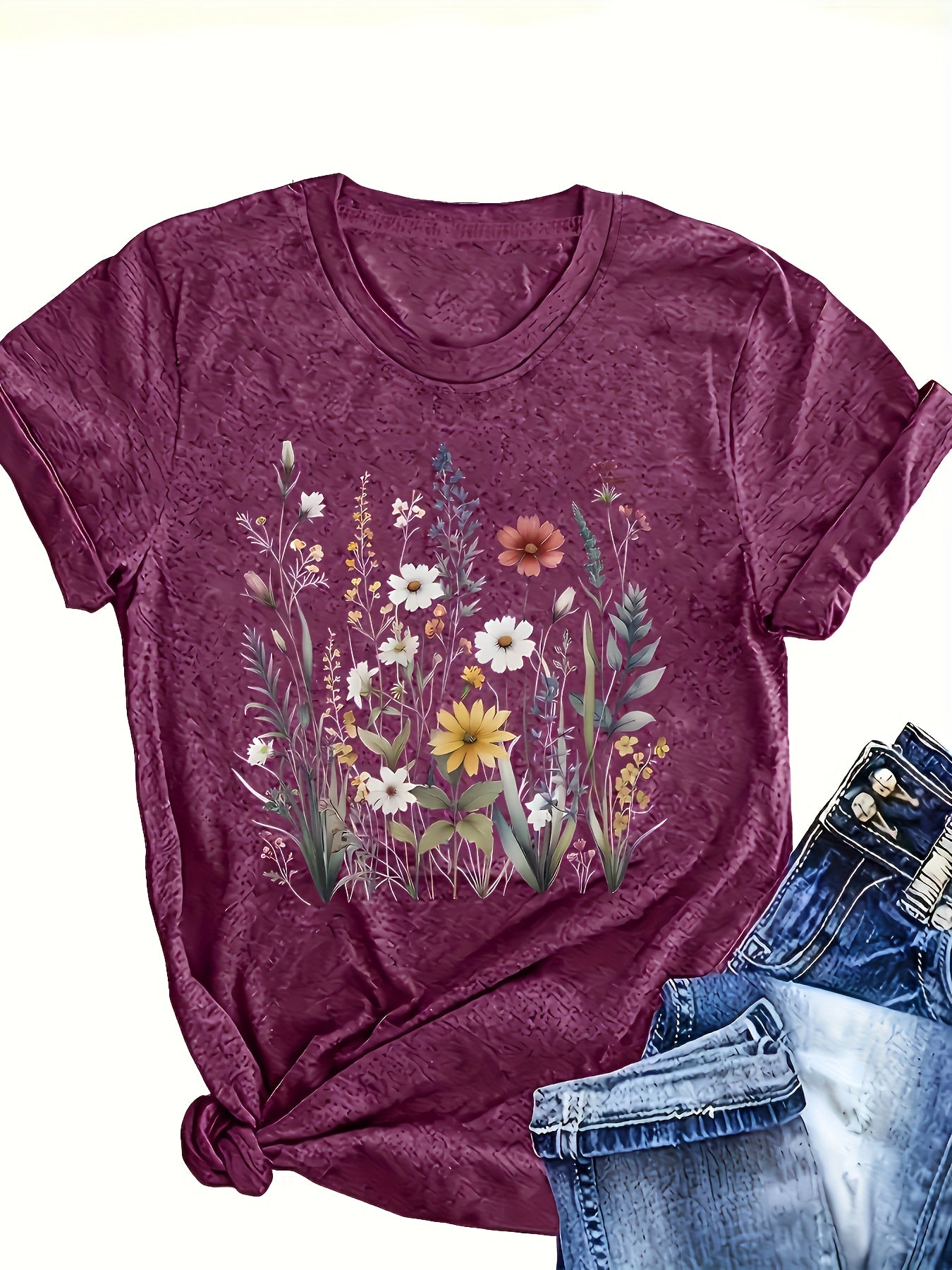 Women's Cotton Short-Sleeve T-Shirts for Spring and Summer Casual
