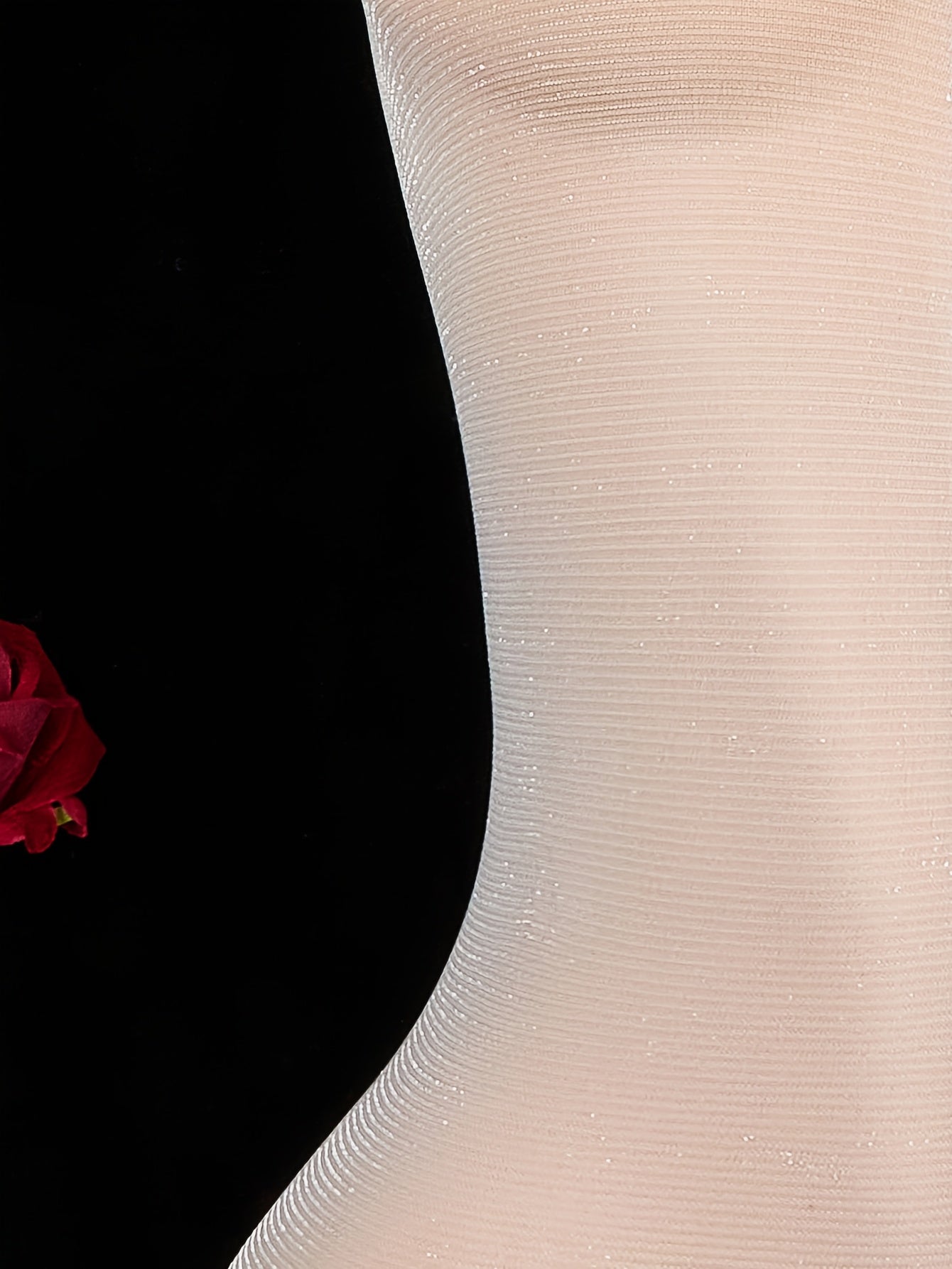 Women's Gray Sheer Bodysuit with Glittery Halter Neck and Open Crotch Lingerie