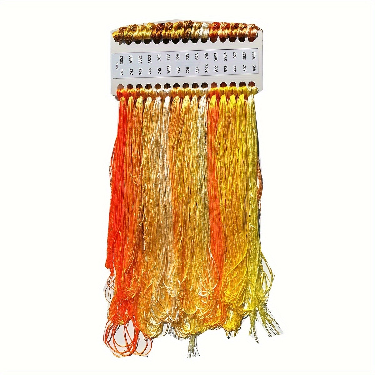 30-rangli polyester ipak ipi to'plami, xochbo'yash uchun o'z-o'zini tikish, igna ishlari