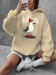 Толстовка для женщин больших размеров с длинными рукавами, красная, с карманами, повседневная, осень-зима