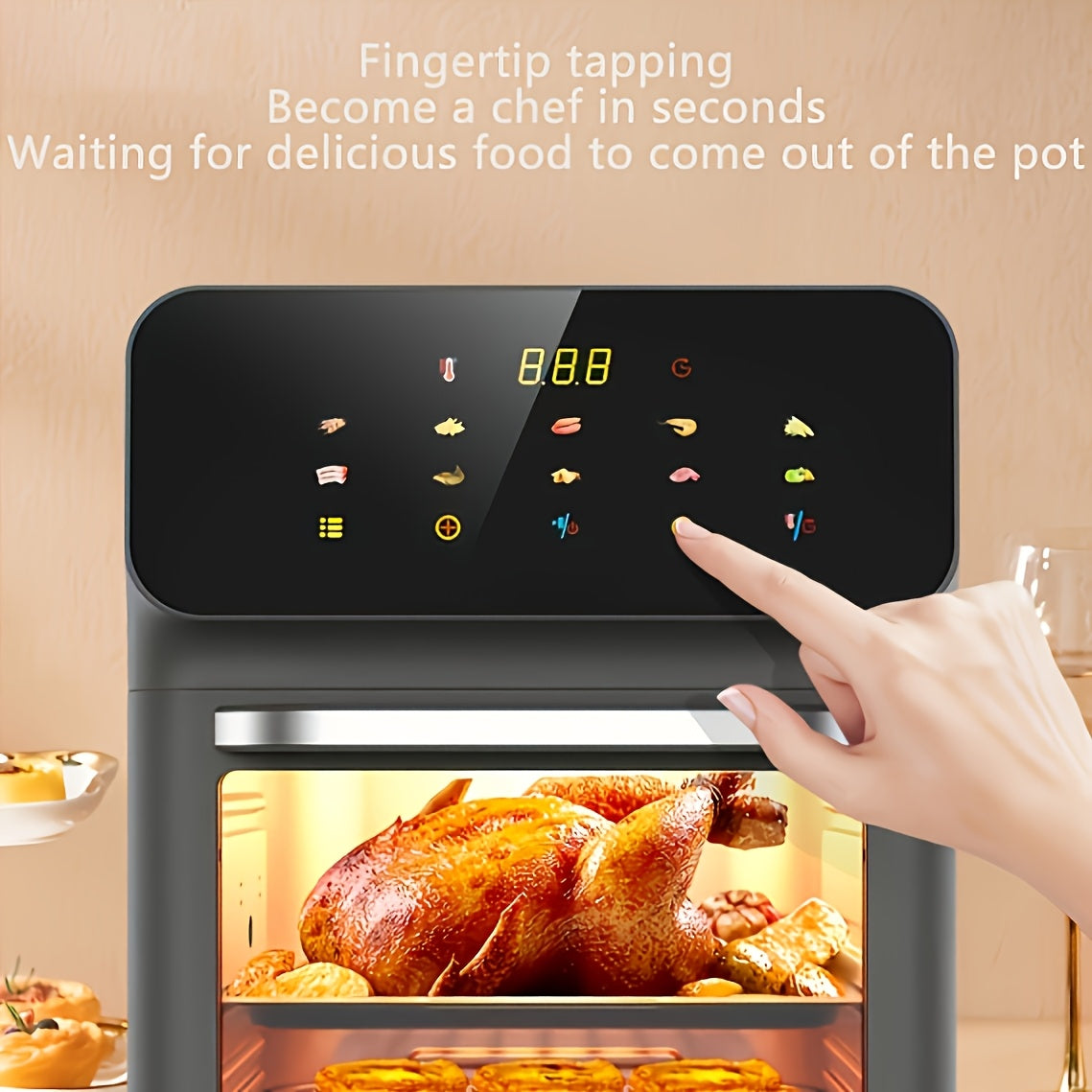 Havo Fryeri 12L sig‘imi 1350W issiq havo aylanishi Yevropa ro‘zg‘ori Ko‘p funksiyali