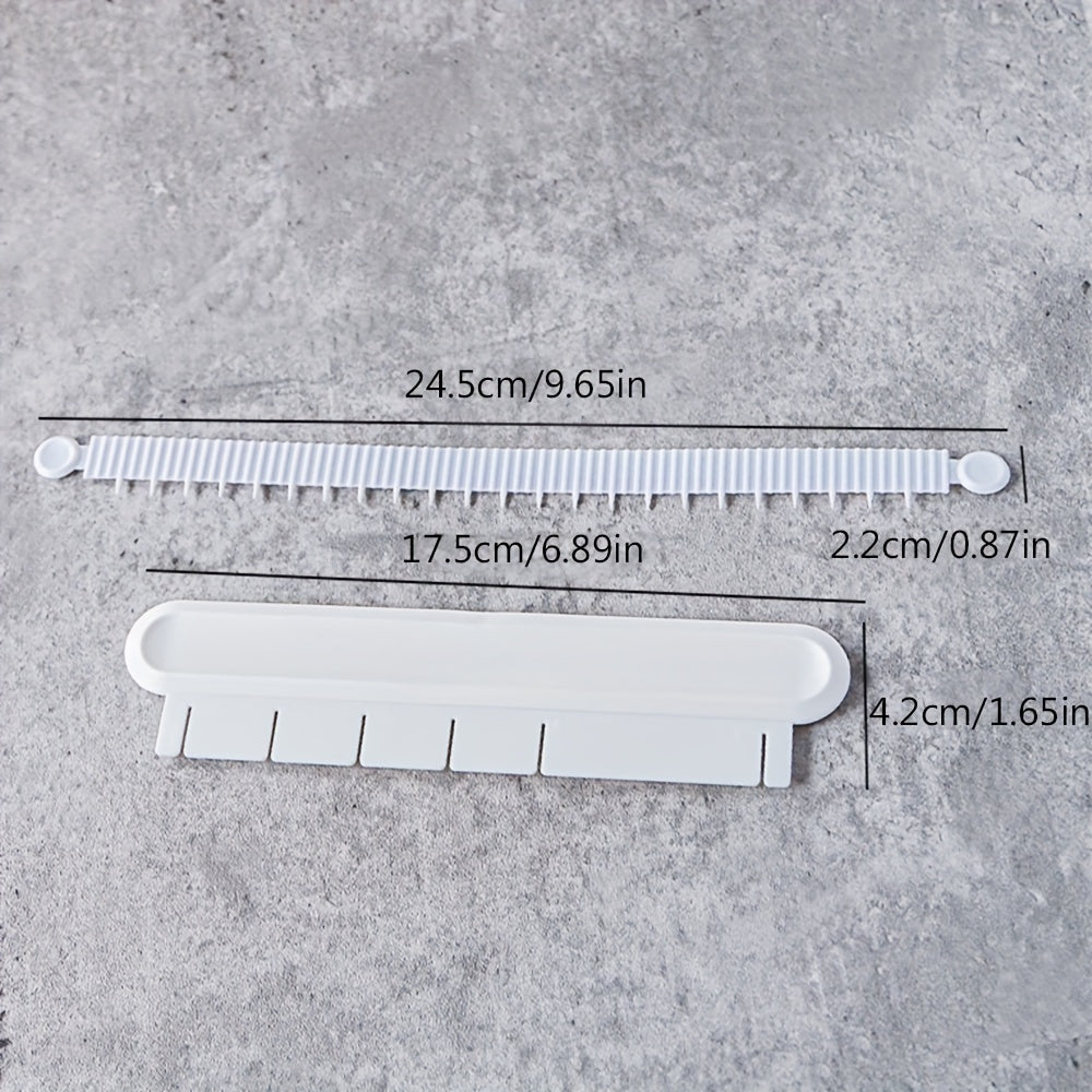 Fondant torti Arc ruler bezash asbobi to'plami, pishirish va shirinlik san'ati uchun o'lchovli o'lchov bilan