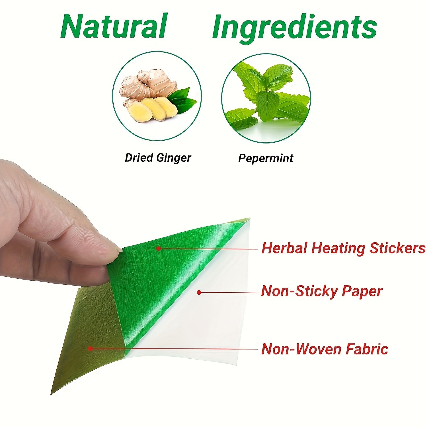 30/60/100 dona Tabiiy O'simlik qurtqoq plitalari. Yapishqoq aralashma yo'q. Batareya kerak emas. Bo'yin, yelka, bel va tizzalar uchun.