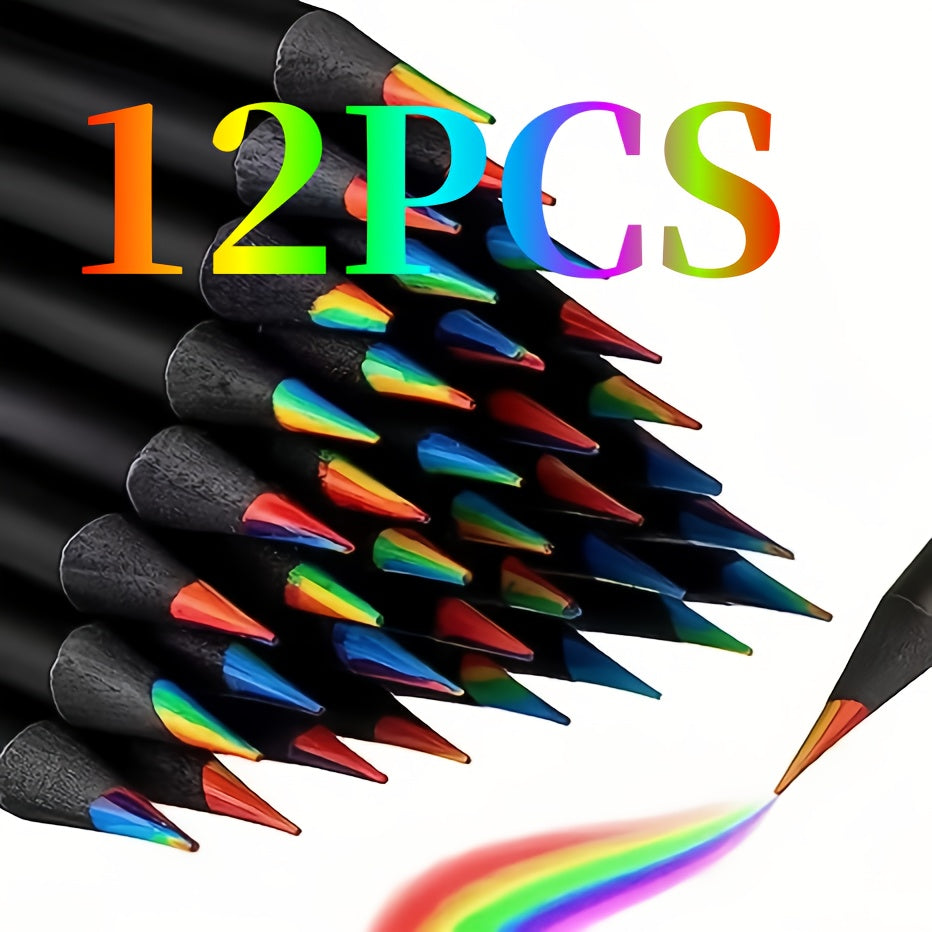 6/12 dona suvda eriydigan, toksik bo'lmagan ko'k rangli qalamlar to'plami, maktab, san'at va bayram sovg'alari uchun ideal.