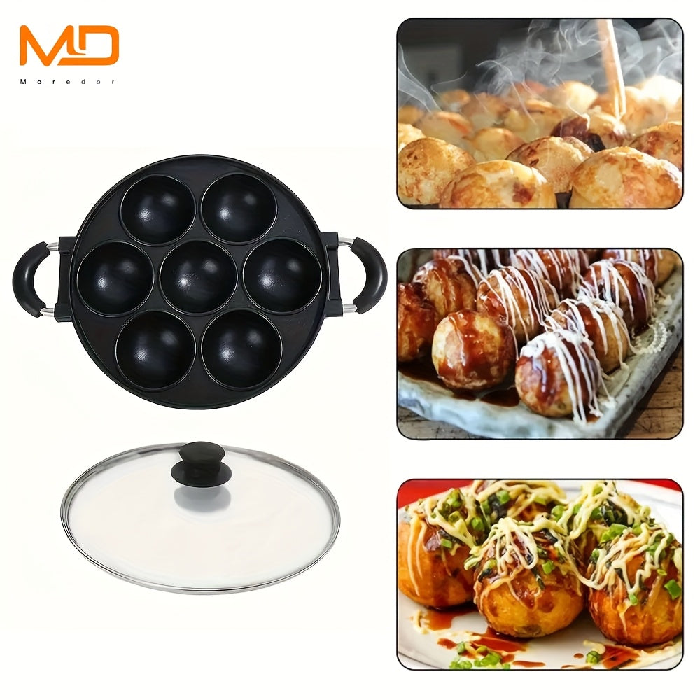 7/12-Қовоқсиз октопус қовурғичи, шишали қопқоқ, осон тозалаш, жойни тежайди