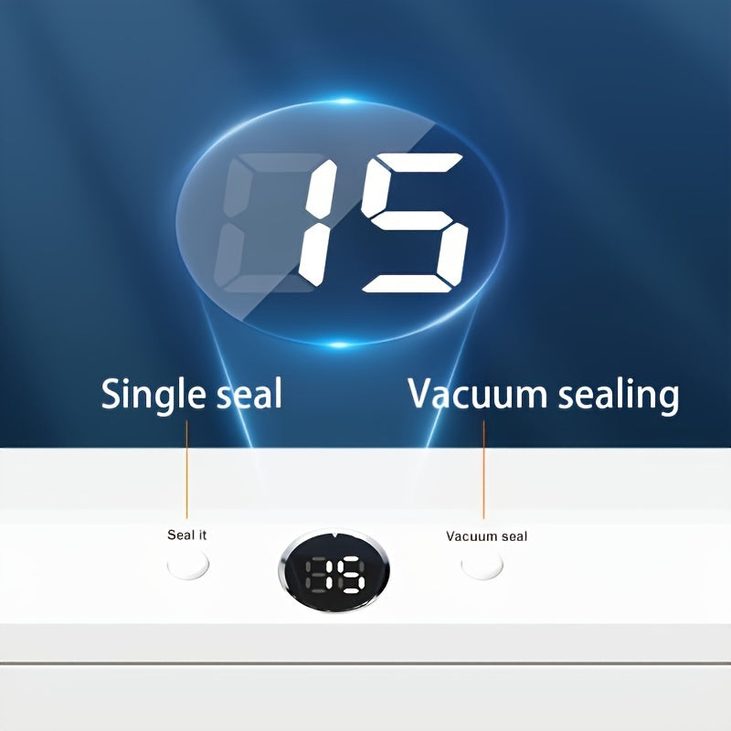 European Vacuum Sealer Machine with Digital Display for Wet and Dry Foods Compact 220V