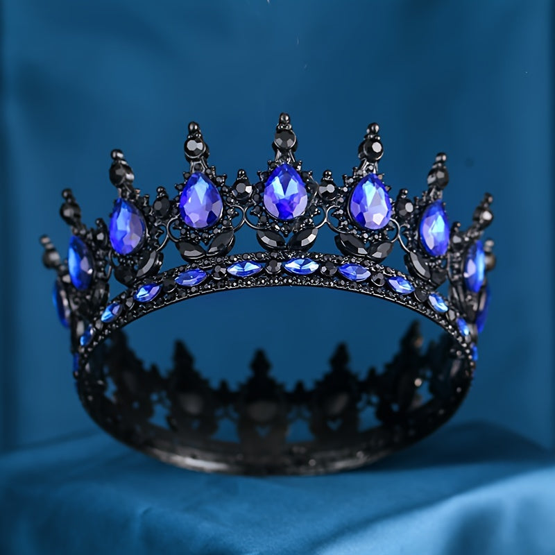 Rhinestone Tiara for Women Wedding Prom Bridal Hair Accessory Elegant Crown