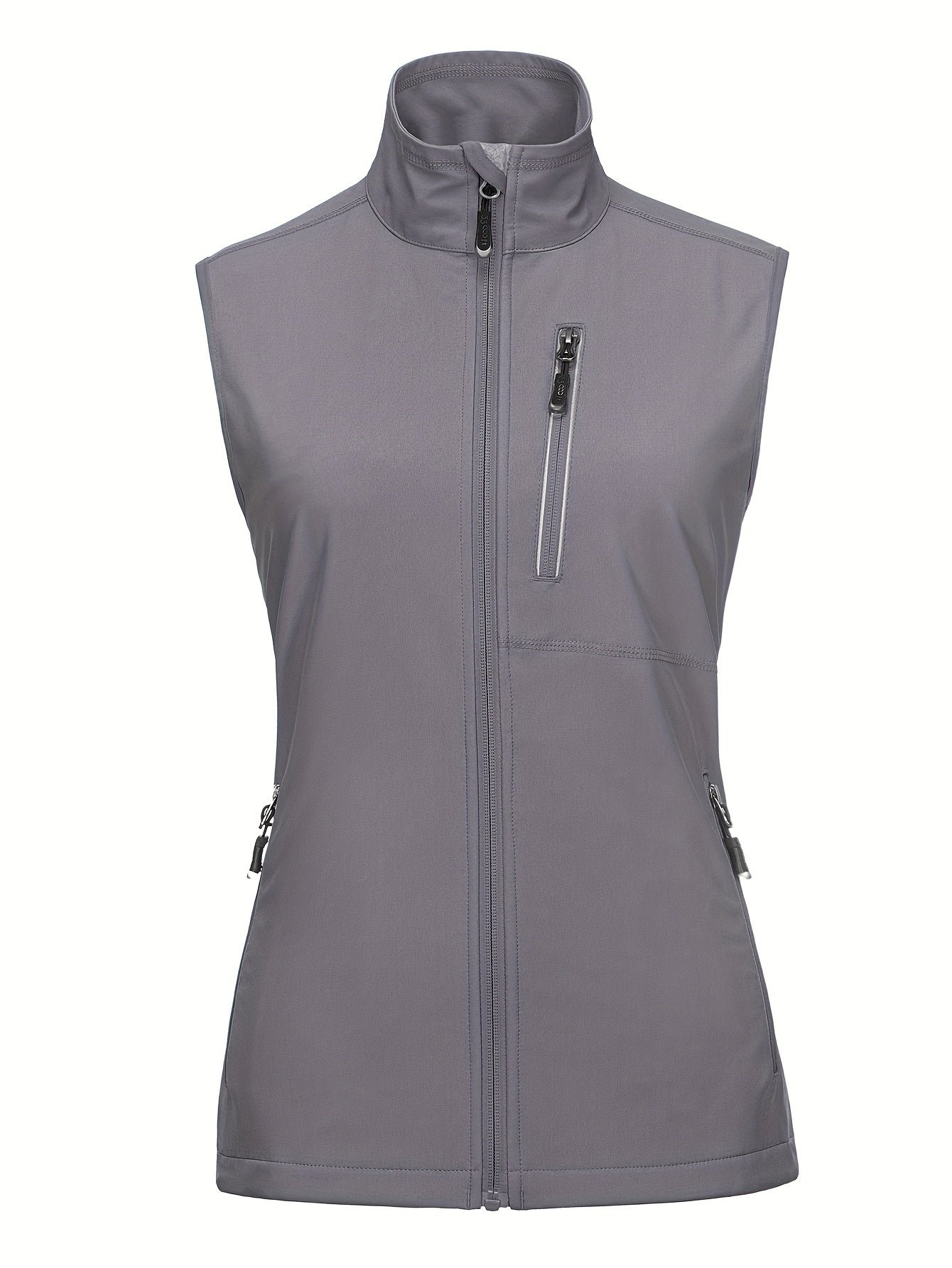 Женский легкий ветронепроницаемый софтшелл жилет для бега, темно-синий, размер 33 см