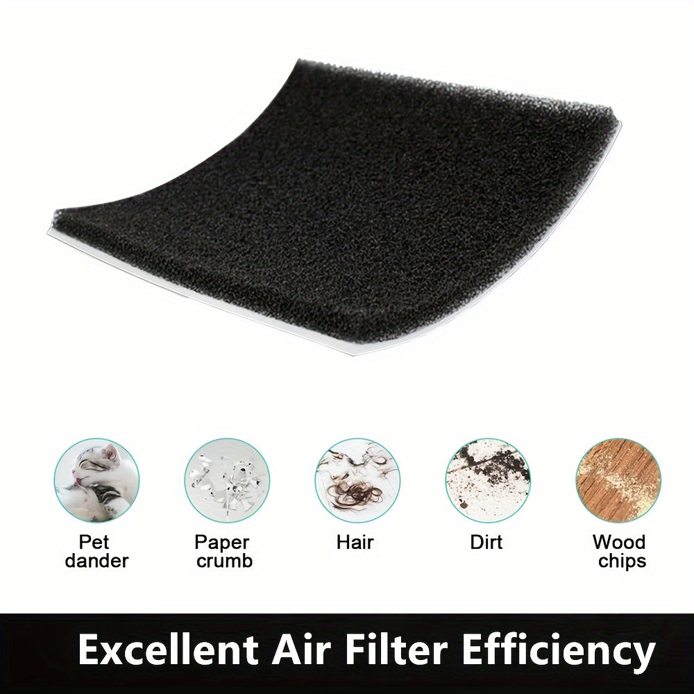 HEPA almashtirish uchun 8 ta kanister changyutgichining ko'pikli filtrlari to'plami, ikki qatlamli filtratsiya