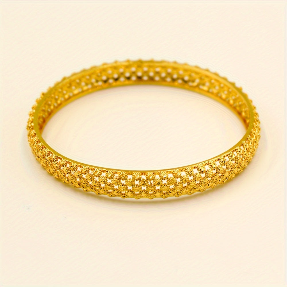 Women’s 2-Piece Bangle Set Non-Plated Alloy Jewelry for Daily Wear and Gifting