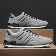 Men's Casual Sneakers All-Season Low Top Lace-Up PU Fabric Solid Color Street Style