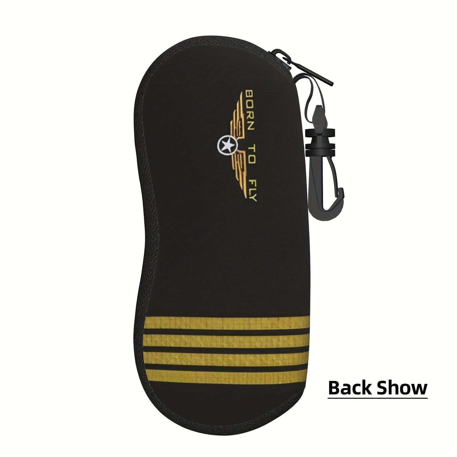 Unisex Durable Lightweight Glasses Case with Zipper Closure