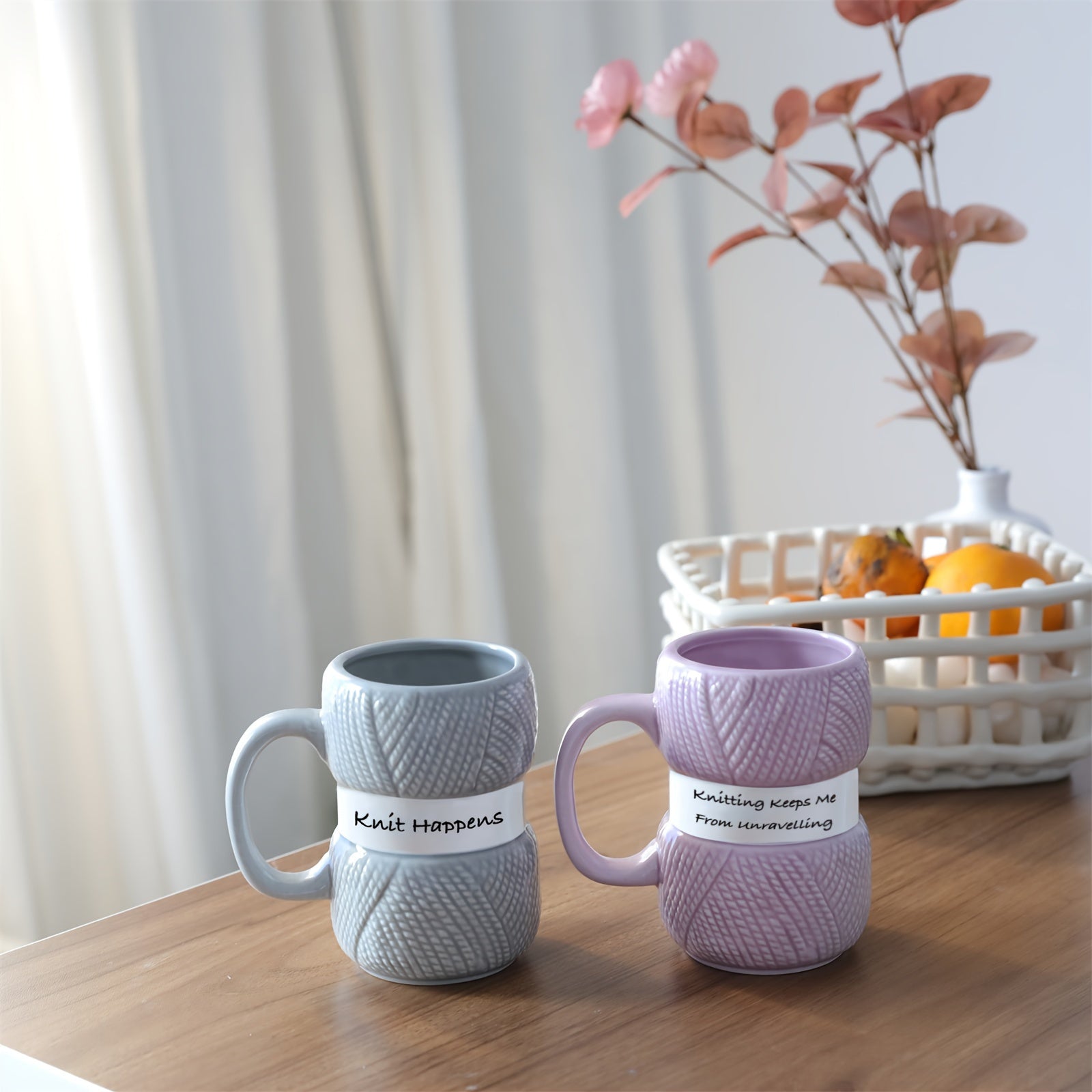 14.37oz Ceramic Coffee Mug Insulated Reusable Kitchen Drinkware