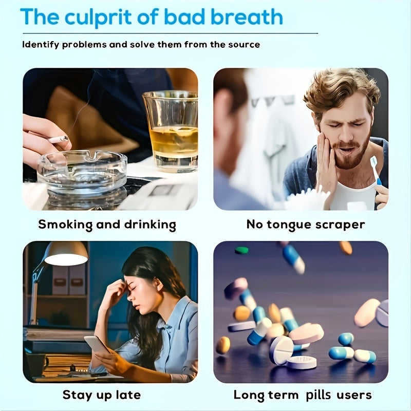 Stainless Steel Tongue Scraper Portable Oral Care Tool for Fresh Breath