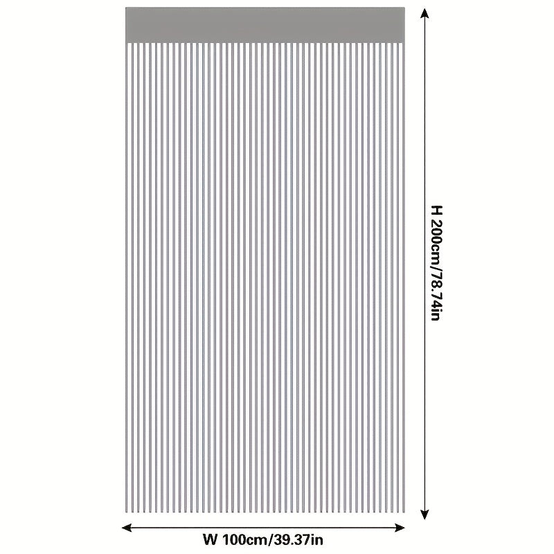 Orange and Yellow Beaded Curtain Polyester Sheer Door Hanging for Living Room Bedroom Wedding Entrance