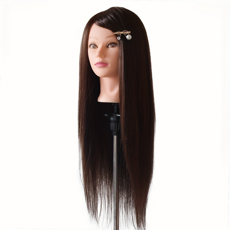 Unisex Professional Mannequin Head with 85% Human Hair for Hair Styling Practice