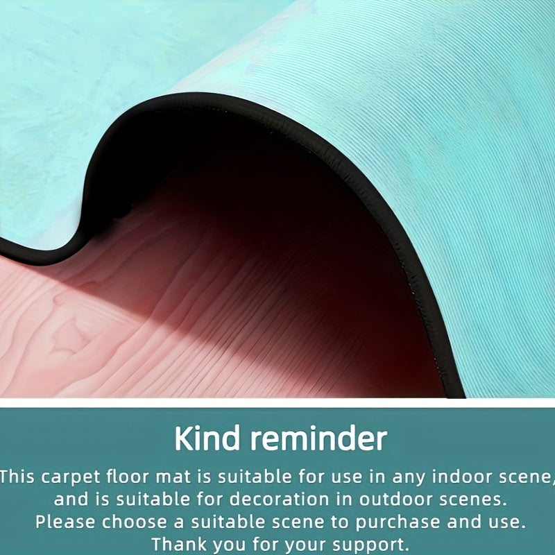 Alfombra de puerta con diseño floral antideslizante para interior y exterior, lavable a máquina, bienvenida a los invitados