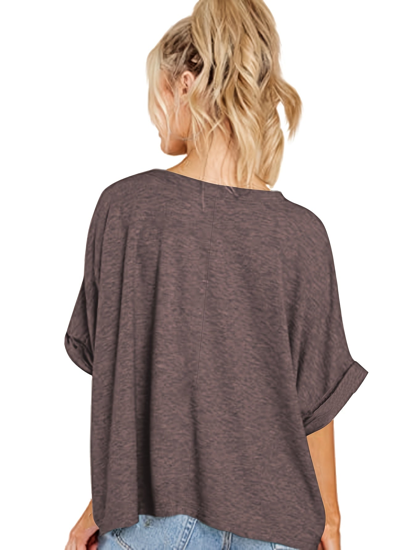 Plus Size Women's Loose Fit T-Shirts Short Sleeve Lightweight Breathable Casual