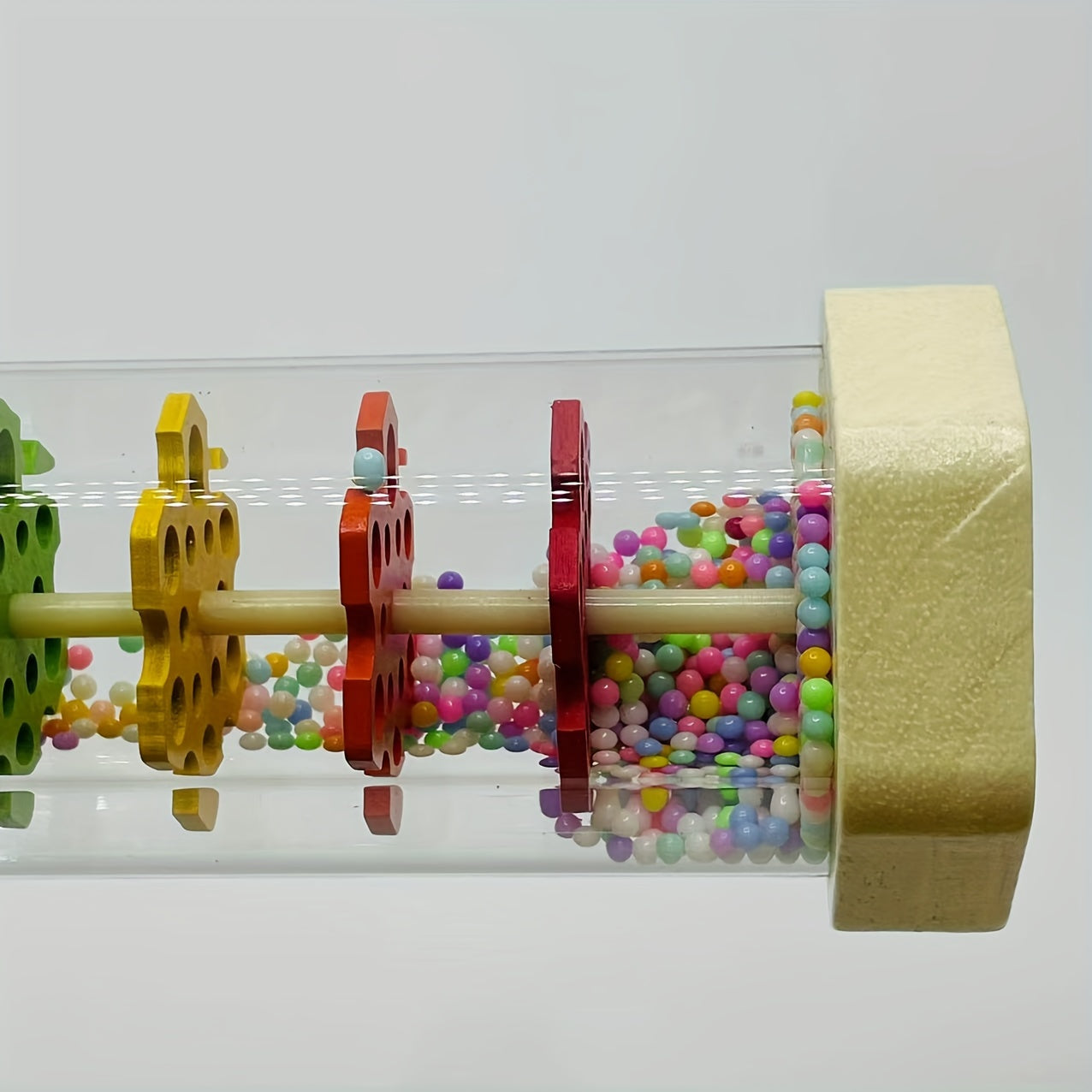 Musical Baby Toy Rain Sound Wooden Tube Sandbell for Infants