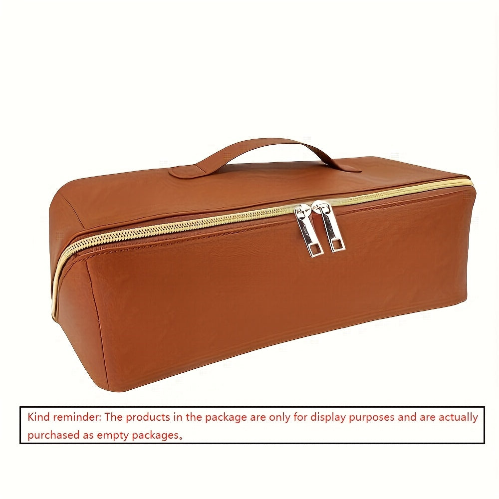 Travel Hair Dryer and Styling Tool Storage Bag Hypoallergenic PU Compact Organizer