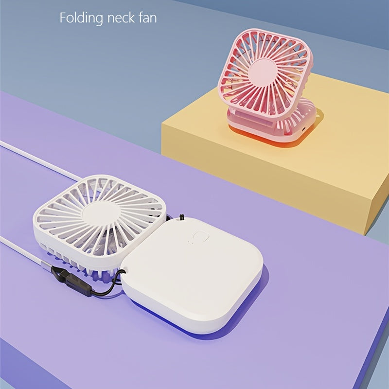 Portable Fan with Adjustable Speeds USB Rechargeable for Travel and Outdoor Activities