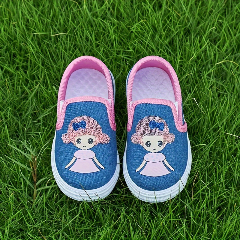 Girls' Cartoon Sneakers Breathable Lightweight Casual Shoes for Kids