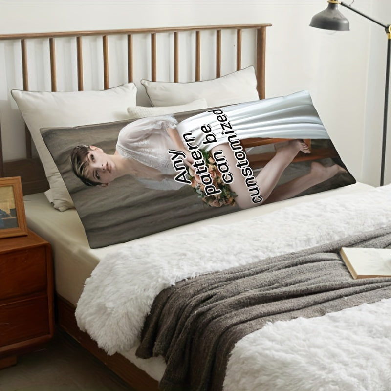 Funda de almohada personalizada para cuerpo con foto 50.8x137.2 cm, felpa corta, temática anime, funda de almohada personalizada