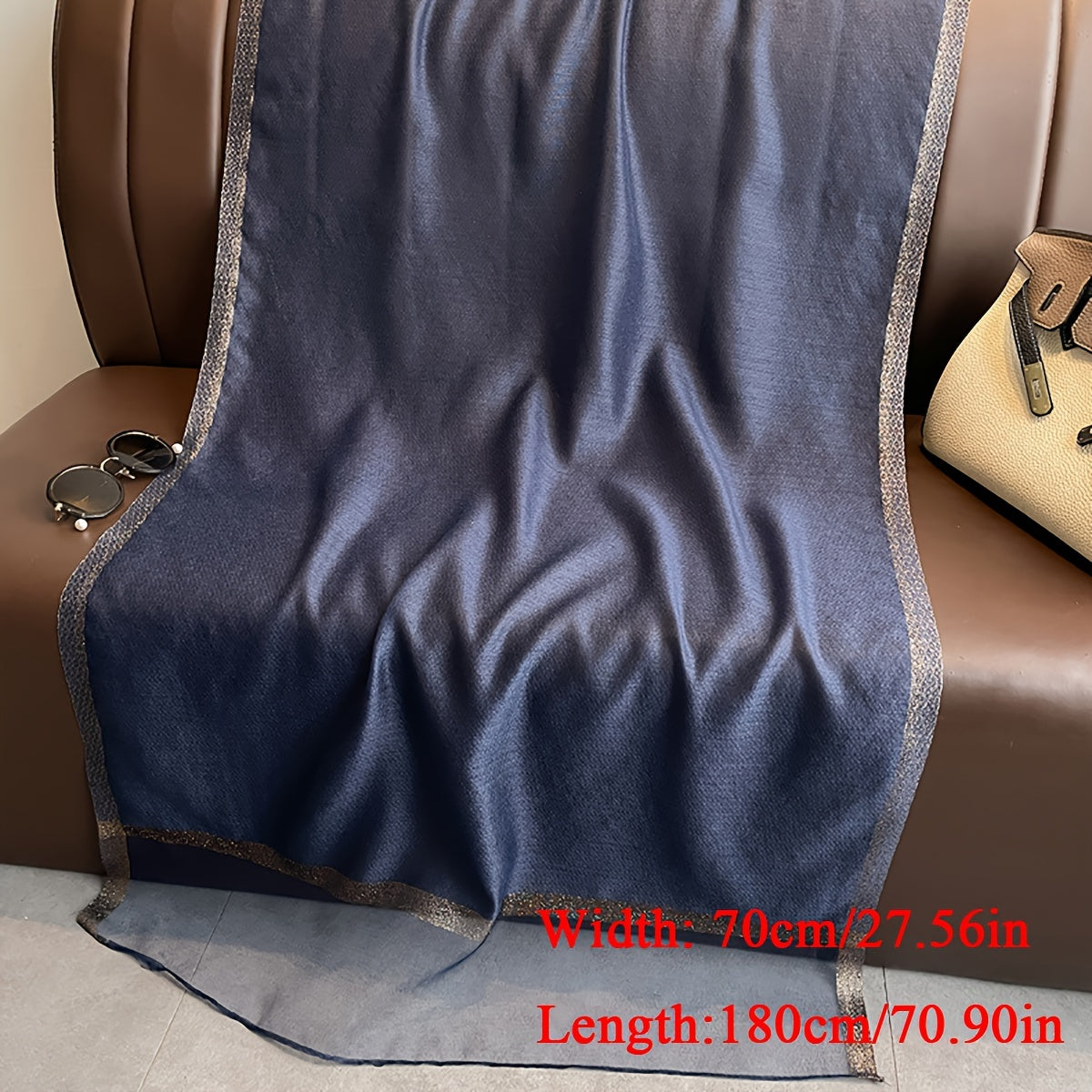 Bohemian Long Sequin Scarf Lightweight Airy Shawl for Beach, Festive or Daily Wear