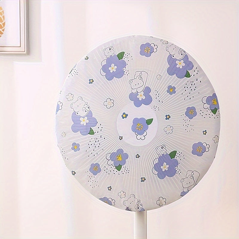 5-Pack Universal Fan Dust Covers for Stand Wall Fans Cartoon Floral Patterns